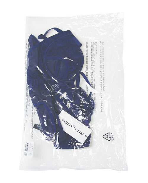 Roxie Mesh and Lace Underwire Teddy - Navy L/XL