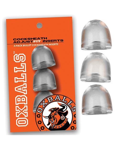 oxballs-cocksheath-adjustfit-inserts-pack-of-3-clear image