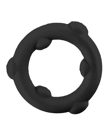 Oxballs Spinner Single Silicone Ring - Black