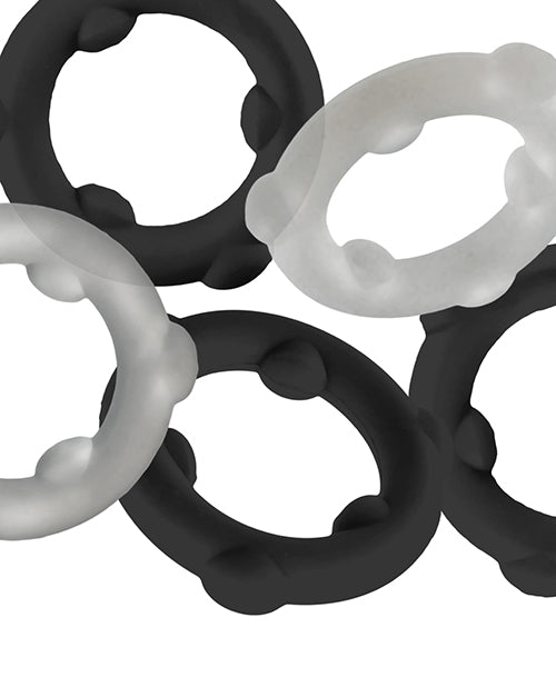 Oxballs Gearheads 5 Pack Spinner Rings - Black/Vapor