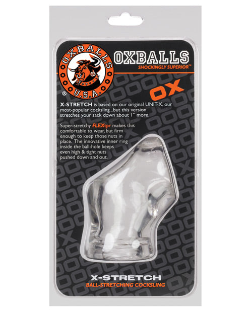 oxballs-atomic-jock-unit-x-stretch-cocksling-clear image
