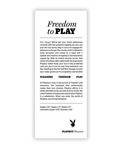 Playboy Pleasure Bon Voyage - Black