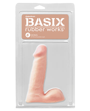 Basix Rubber Works 6" Dong - Flesh
