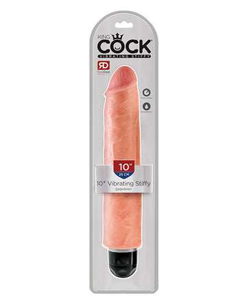 King Cock 10" Vibrating Stiffy - Flesh