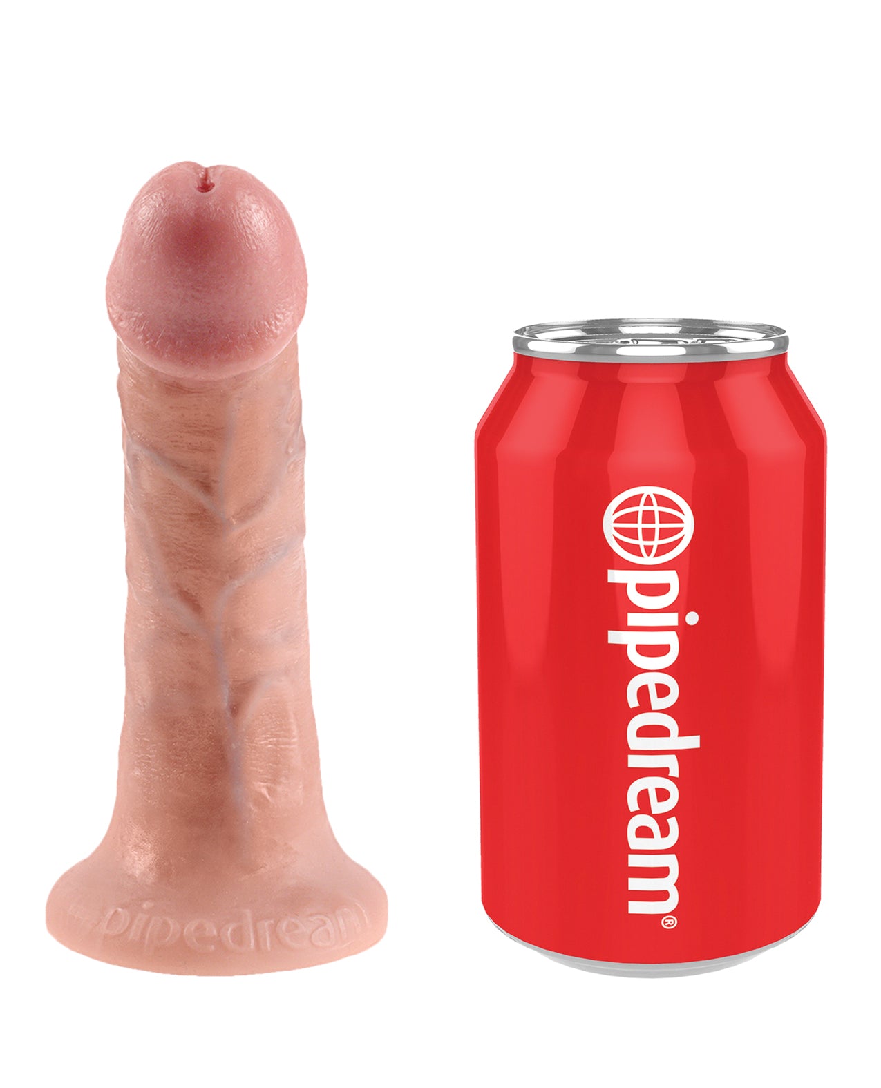 King Cock Strap-On Harness w/6" Cock - Flesh