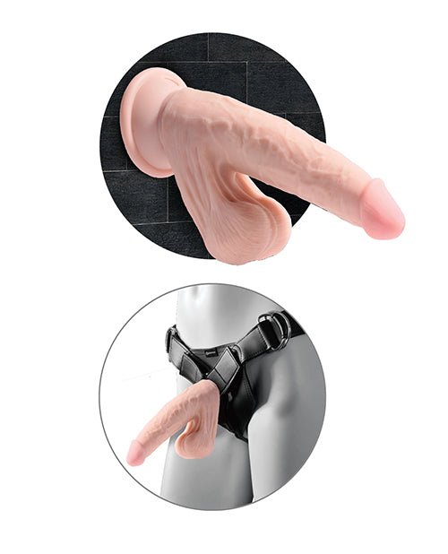 king-cock-plus-9-triple-density-cock-wswinging-balls-ivory image