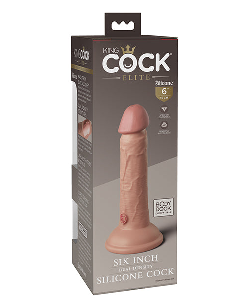 king-cock-elite-6-dual-density-silicone-cock-light image