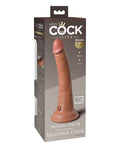 king-cock-elite-7-dual-density-silicone-cock-tan image