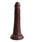 king-cock-elite-7-dual-density-silicone-cock-brown image