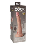 king-cock-elite-7-dual-density-vibrating-silicone-cock-wremote-light image