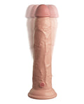 king-cock-elite-9-dual-density-vibrating-silicone-cock-wremote-light image