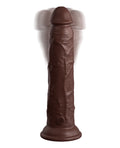 king-cock-elite-9-dual-density-vibrating-silicone-cock-wremote-brown image