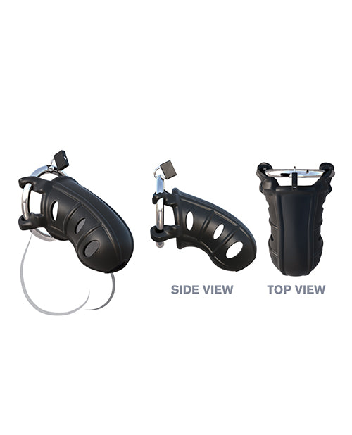 fantasy-c-ringz-hardcore-silicone-cock-blocker-black image