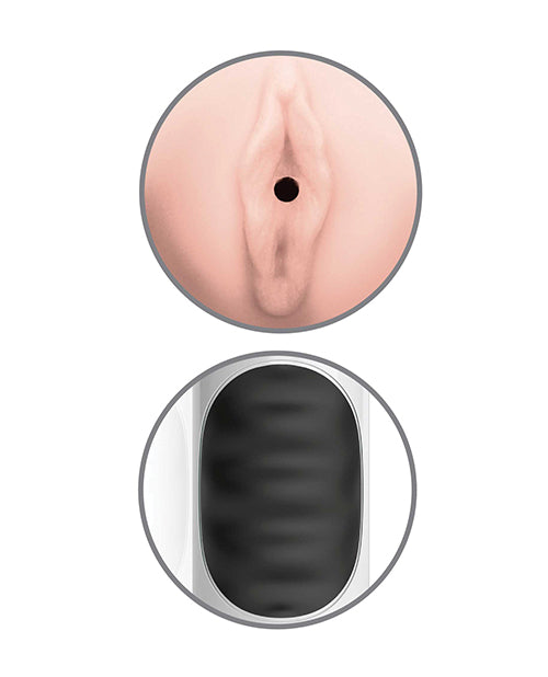 Pipedream Extreme Toyz Mega Grip Squeezable Vibrating Strokers - Pussy