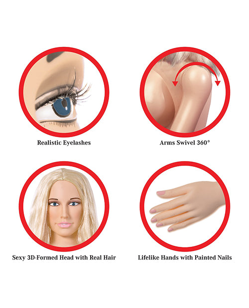 Pipedream Extreme Dollz Life Size Inflatable Love Doll - Hanna Harper