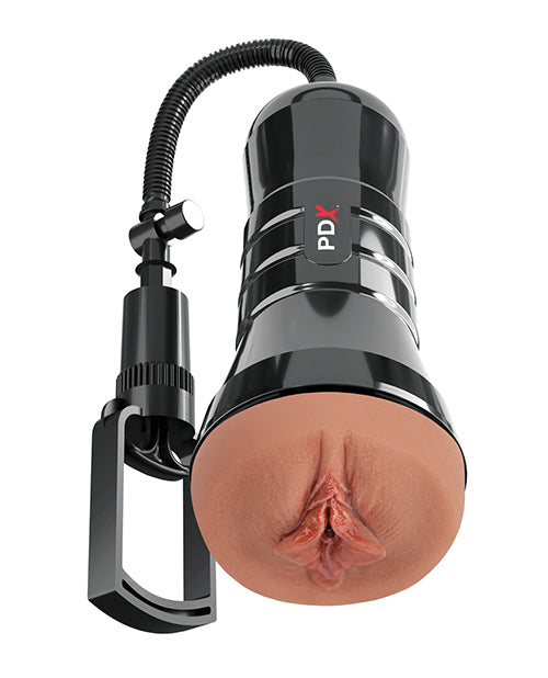 PDX Extreme Wet Pussies Super Sucker XXL Stroker - Brown