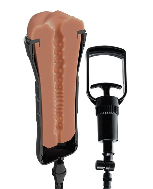 PDX Extreme Wet Pussies Super Sucker XXL Stroker - Brown