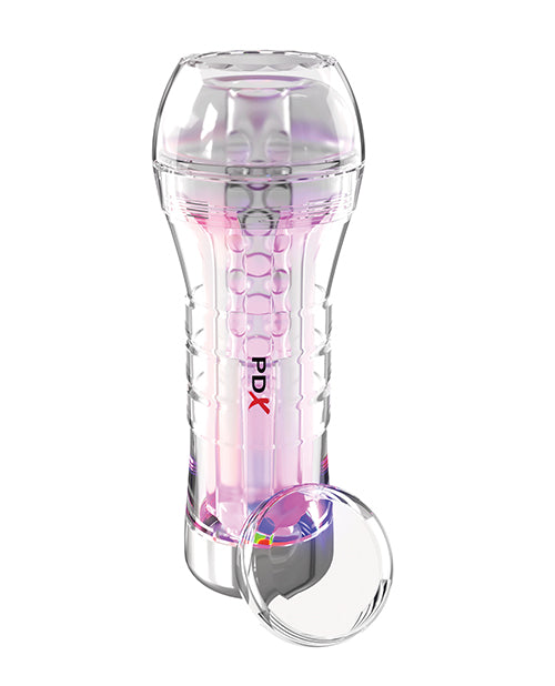 PDX Elite ViewTube XXL See-Thru EZ-Grip LED Stroker - Clear