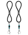 Bijoux de Nip Nipple Halos Star Charm - Turquoise/Black