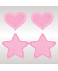 peekaboos-glow-in-the-dark-hearts-stars-hot-pink-2-pairs image