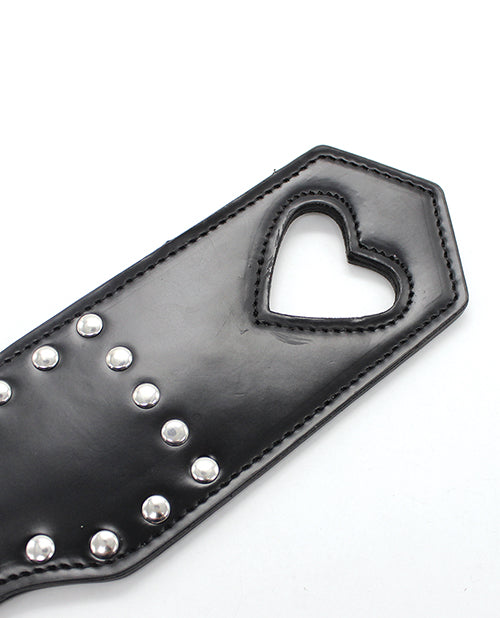 plesur-cut-out-heart-wstuds-paddle-black image