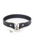 Plesur PVC Collar w/Heart Lock - Black