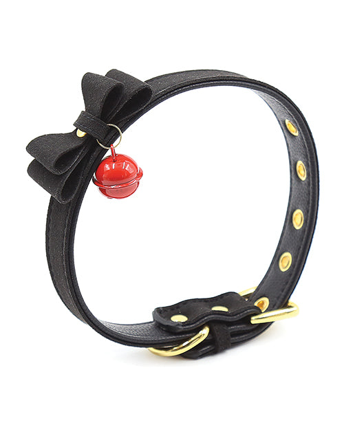 plesur-cat-bell-bow-tie-collar-black image