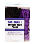 plesur-cotton-shibari-bondage-rope-2-pack-blackpurple image