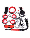 plesur-deluxe-bondage-kit-blackred image