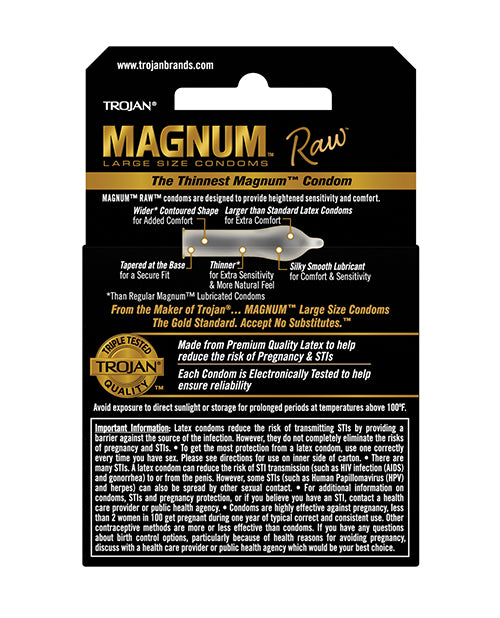 trojan-magnum-raw-condoms-pack-of-3 image
