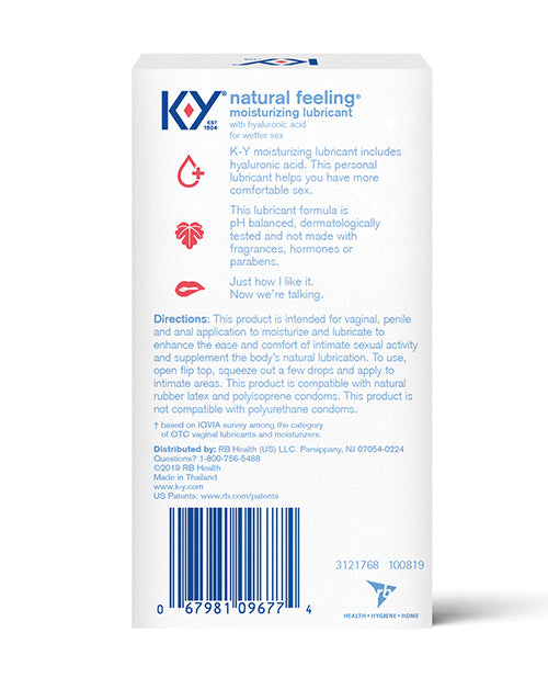 NO ETA =K-Y Natural Feeling w/Hyaluronic Acid - 1.69 oz