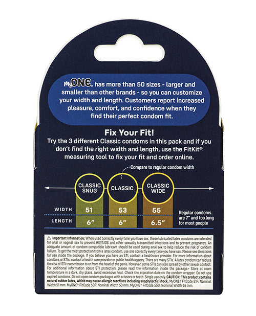 no-eta-my-one-classic-sampler-condoms-pack-of-3 image