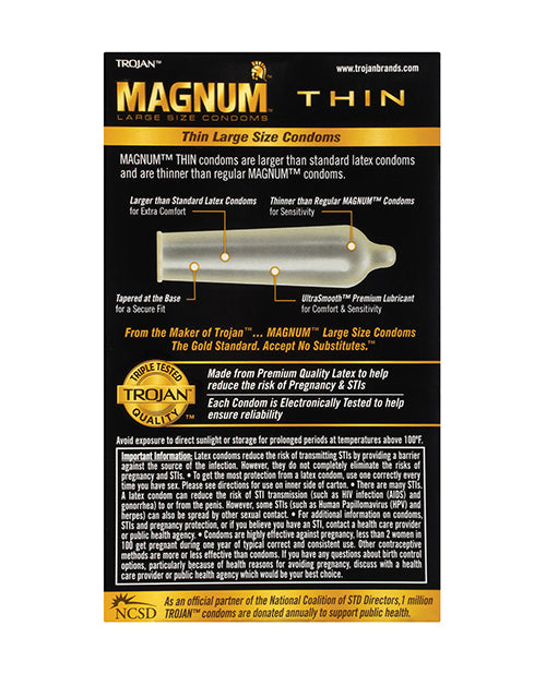 trojan-magnum-thin-condoms-pack-of-12 image