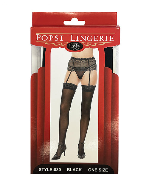 sheer-lace-top-stocking-black-os image