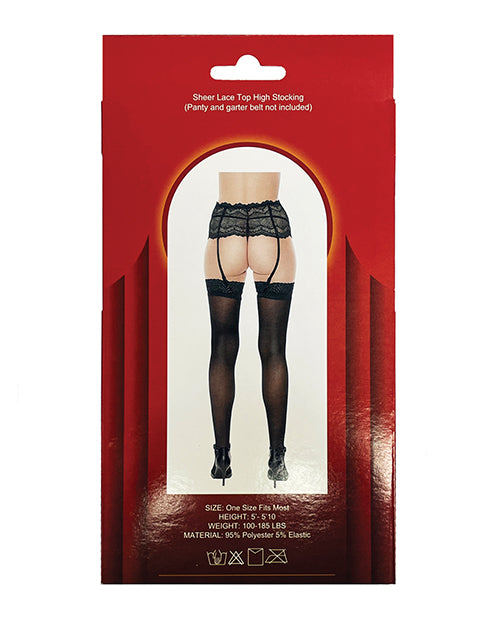 sheer-lace-top-stocking-black-os image