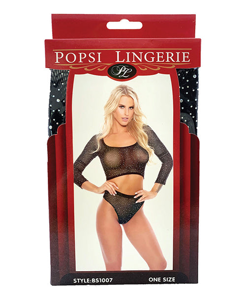 rhinestone-crop-top-whigh-waist-panty-black-os image