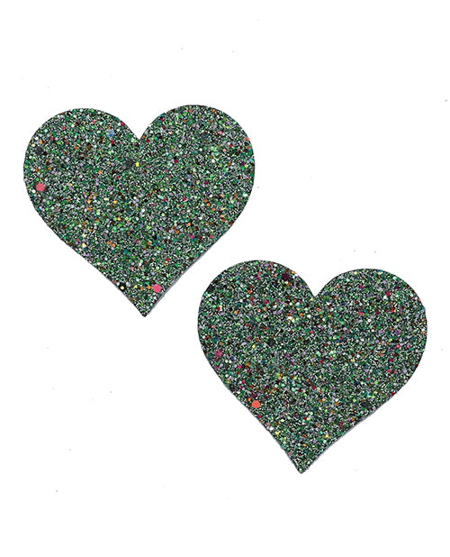 glow-in-the-dark-glitter-heart-pasties-os image