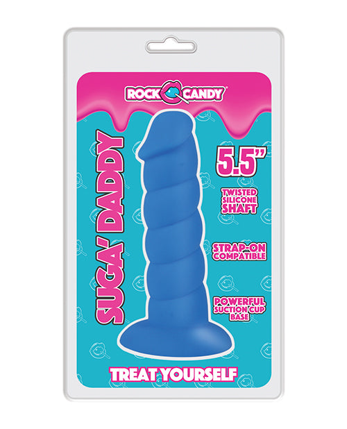 rock-candy-suga-daddy-55-silicone-dildo-blue image