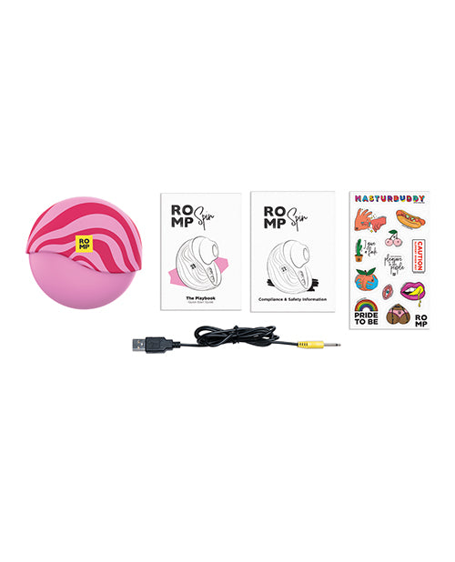 ROMP SPIN Travel Rechargeable Clitoral Stimulator - Pink