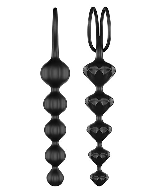 Satisfyer Love Beads Soft Silicone Beads - Set of 2 Black