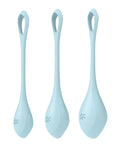 Satisfyer Yoni Power 2 Balls Training Set - Light Blue