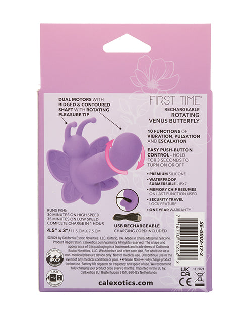 First Time Rotating Venus Butterfly - Pink