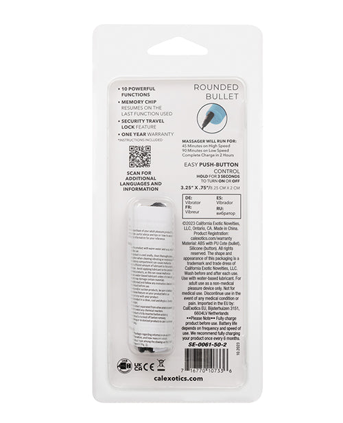 Turbo Buzz Rounded Bullet Stimulator - Blue
