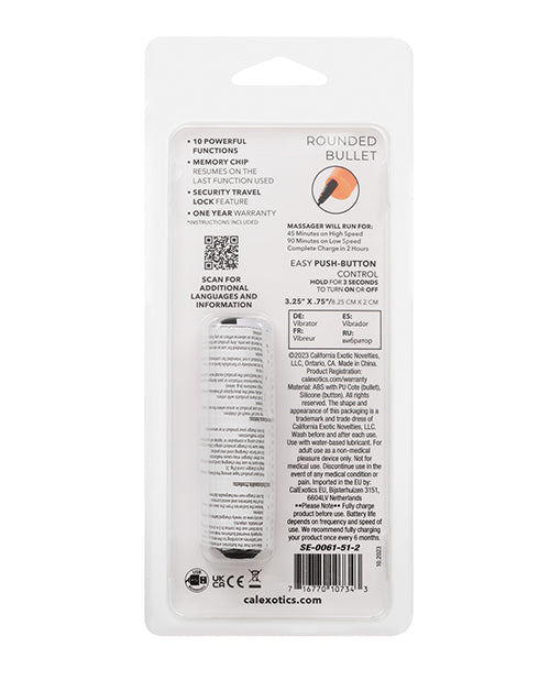Turbo Buzz Rounded Bullet Stimulator - Orange