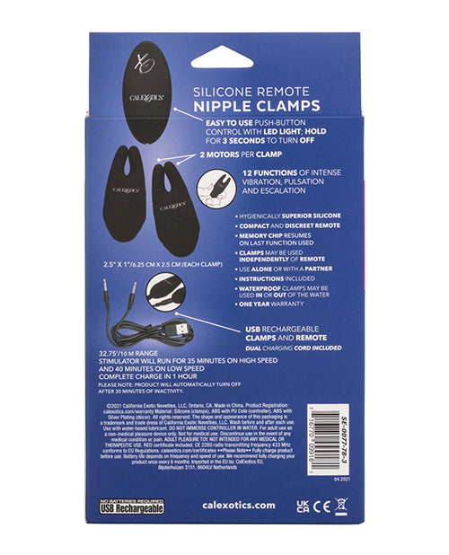 silicone-nipple-clamps-wremote-black image