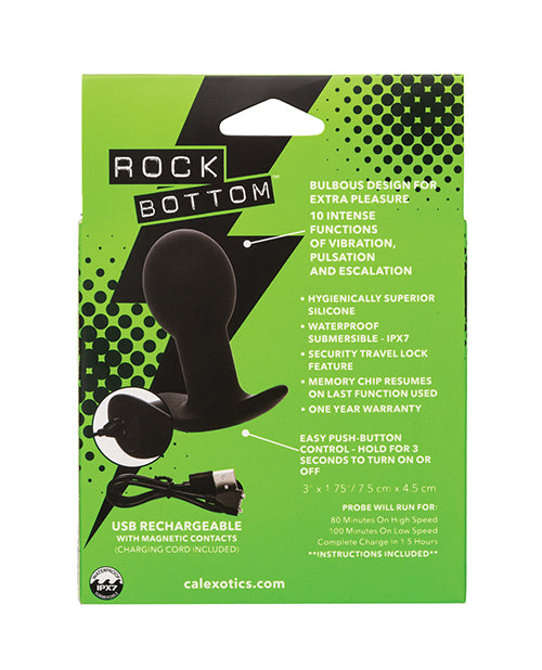 Rock Bottom Pop Anal Probe - Black