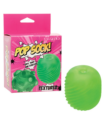 Pop Sock! Textured Masturbator - Green