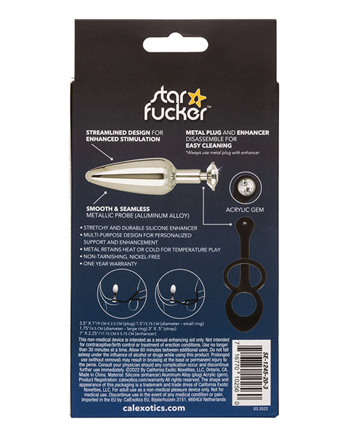 star-fucker-slim-gem-plug-wsilicone-enhancer-black image