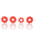 basic-essentials-rings-red-set-of-4 image