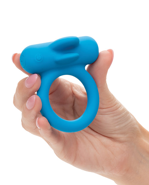 couples-enhancer-silicone-rechargeable-double-trouble-enhancer-wflickering-dual-teasers-blue image